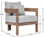Newport - Water Resistant Fabric Upholstered Outdoor Patio Chair