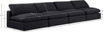 Comfy - Linen Modular Armless Sofa 4 Seats