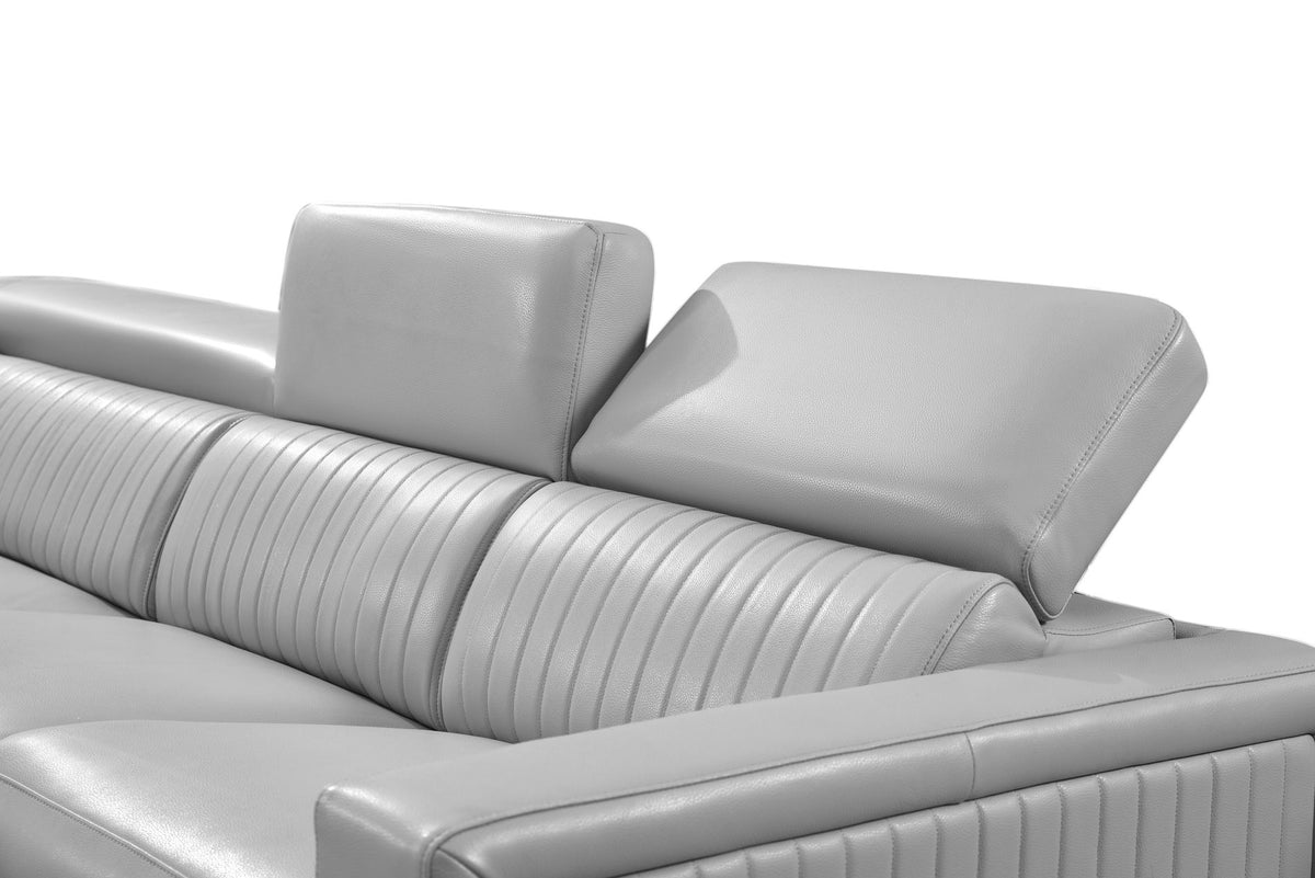 2787 - Sectional With Recliners - Gray