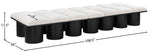 Pavilion - 14 Piece Modular Bench With Black Base