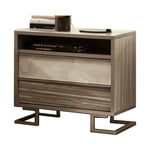 Luce - Nightstand - Beige / Light Brown