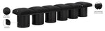 Pavilion - 6 Piece Modular Bench With Black Base