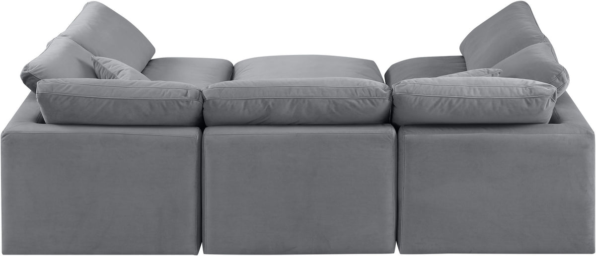 Indulge - Velvet 6 Piece Modular Sectional