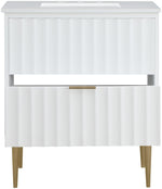 Modernist - Bathroom Vanity With Gold Legs