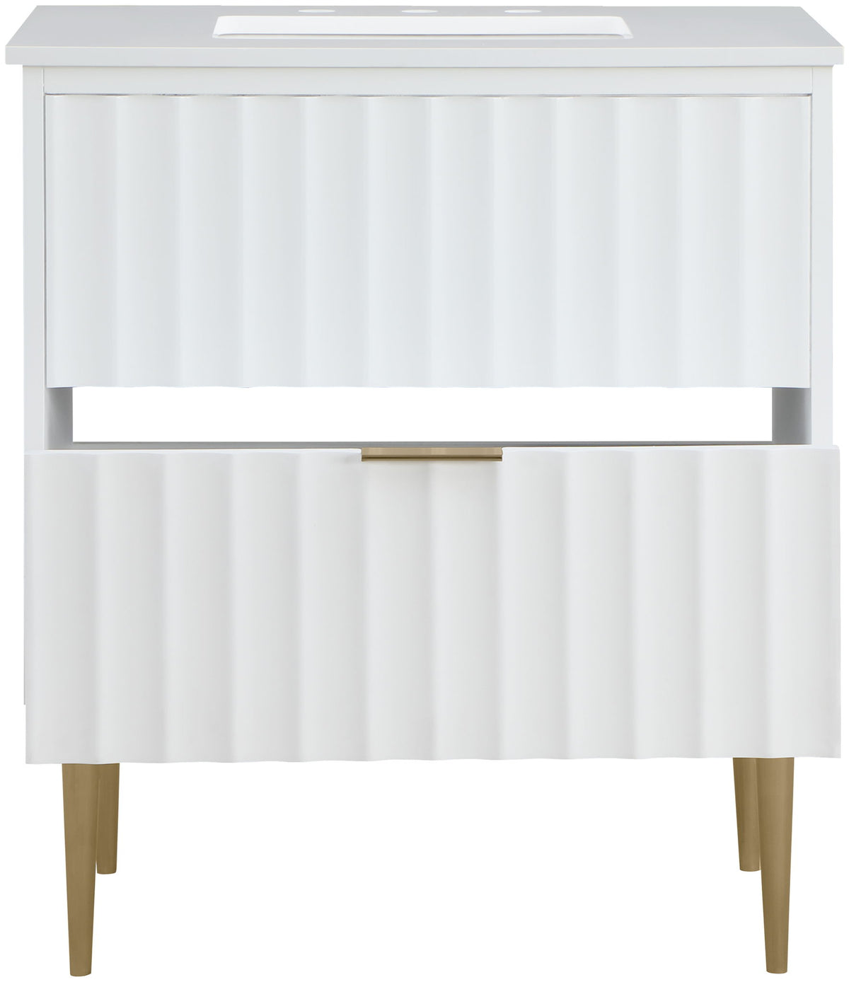 Modernist - Bathroom Vanity With Gold Legs