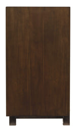 Starmore - 70" TV Stand With Glass/Stone Fireplace Insert - Brown