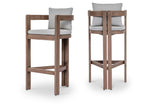 Newport - Water Resistant Fabric Upholstered Outdoor Patio Bar Stool