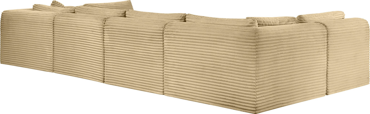 Shaggy - 6 Piece Modular U-Shaped Armless Sectional