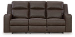 Lavenhorne - Rec Sofa W/Drop Down Table - Granite