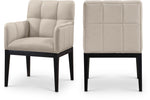 Adrian - Dining Arm Chair (Set of 2) - Black Legs