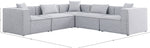 Cube - Linen 5 Piece Modular Corner Sectional