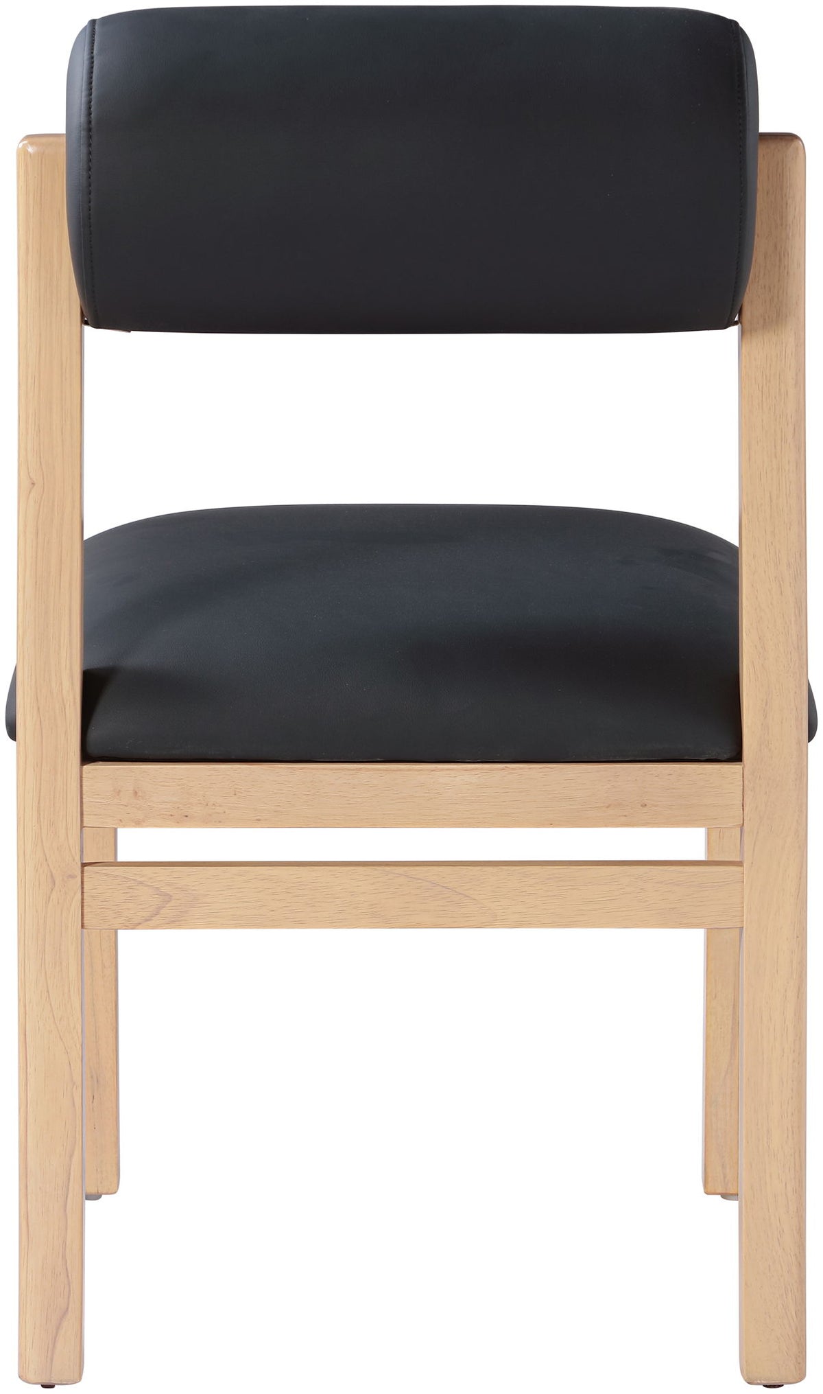 Roundhill - Faux Leather Dining Chair (Set of 2) - Natural Frame