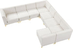 Alina - 8 Piece Velvet Modular Sectional