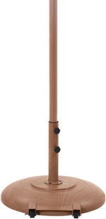 Fiji - Aluminum Patio Umbrella With Round Teak Base