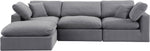 Comfy - 4 Piece Velvet Modular Sectional With Chaise