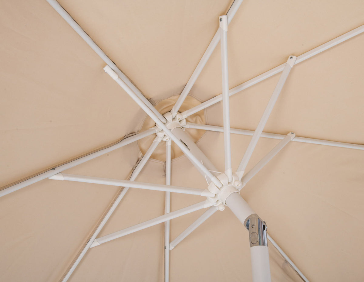 Amalfi - Patio Umbrella - White Base / White Pole