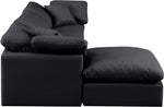 Indulge - Faux Leather 4 Piece Modular Sectional With Chaise