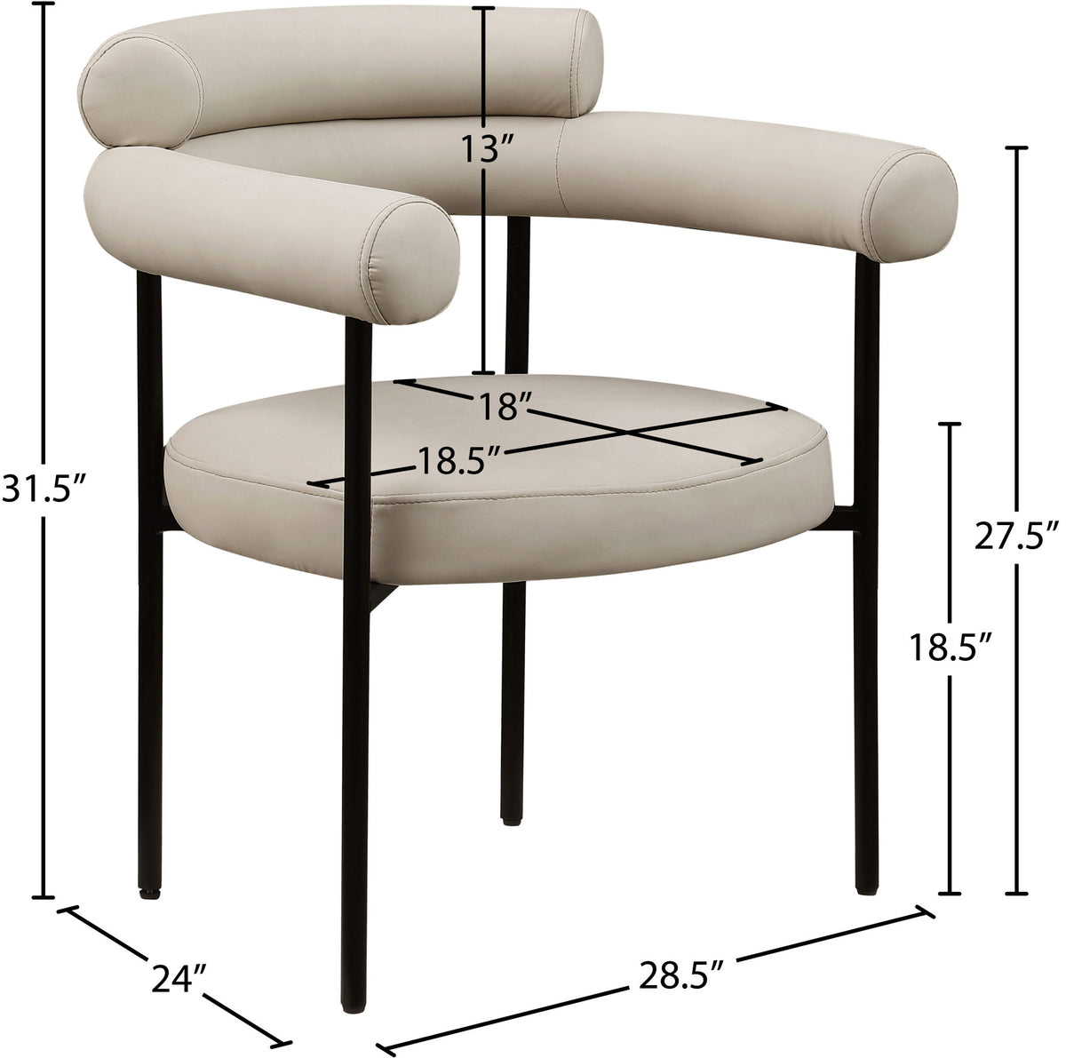 Blake - Faux Leather Dining Chair (Set of 2)