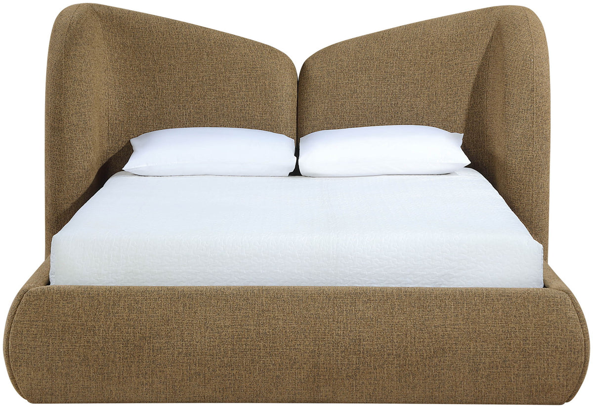 Elowen - Chenille Fabric Upholstered Bed