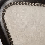 Sandy - Wing Back Armchair - Beige & Dark Brown