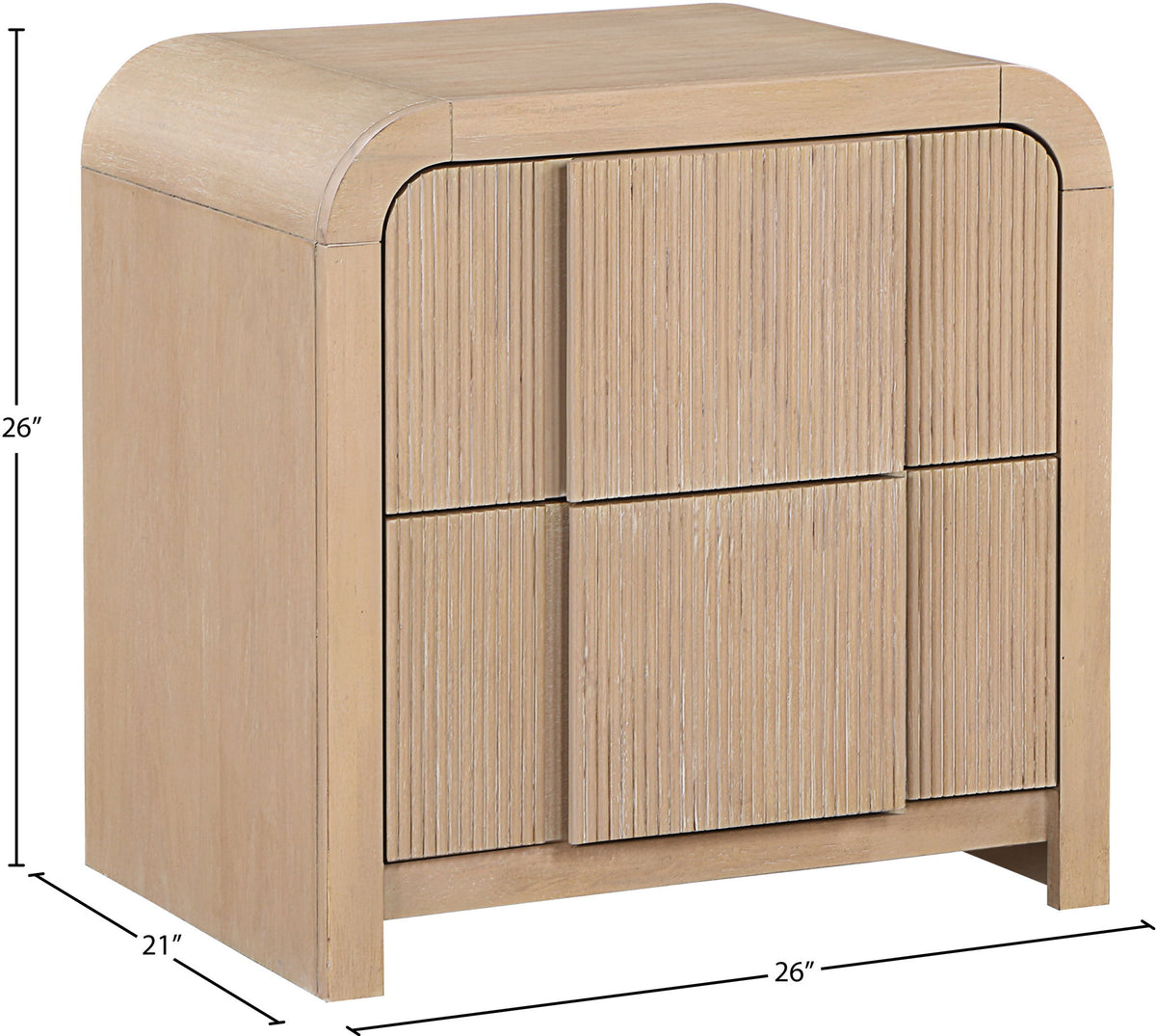 Fluted - Night Stand