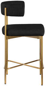 Rivage - Durable Stool With Gold Frame (Set of 2)