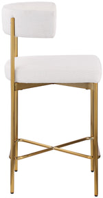 Rivage - Durable Stool With Gold Frame (Set of 2)