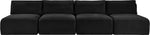 Shaggy - 4 Seat Modular Armless Sofa