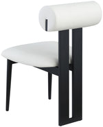 Dario - Faux Leather Dining Chair With Black Frame (Set of 2)