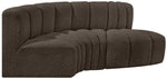 Arc - Boucle Fabric 3 Piece Modular L-Shaped Sofa