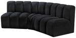 Arc - Velvet 3 Piece Modular Corner Sofa