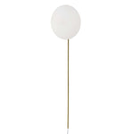 New Moon - Sconce - White / Bright Brass