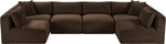 Shaggy - 6 Piece Modular U-Shaped Armless Sectional