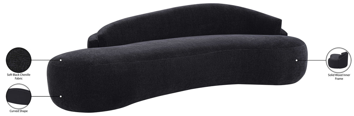 Caspian - Chenille Fabric Upholstered Sofa