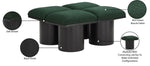 Pavilion - 4 Piece Modular Bench With Black Base