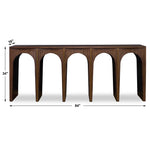 Coliseum - Console Table - Woodtone