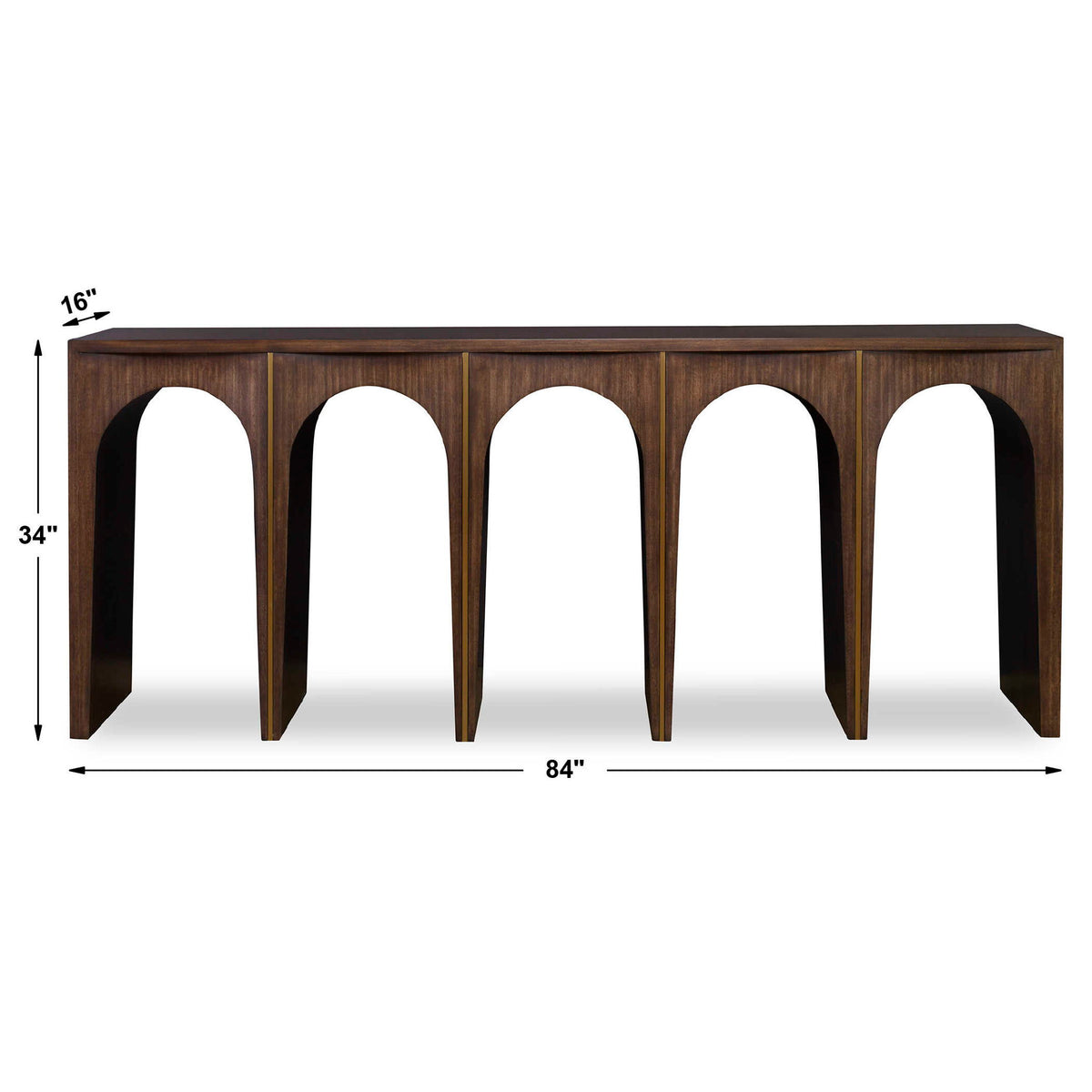 Coliseum - Console Table - Woodtone