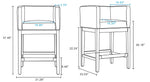 Manhattan Kingsley - Counter Stool