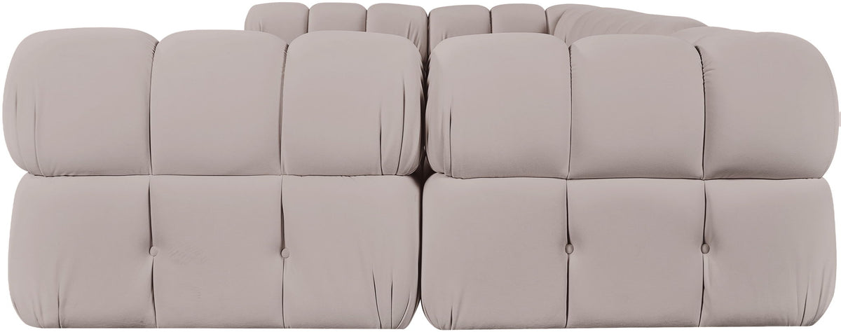 Orin - U-Shaped Velvet 6 Piece Modular Sectional