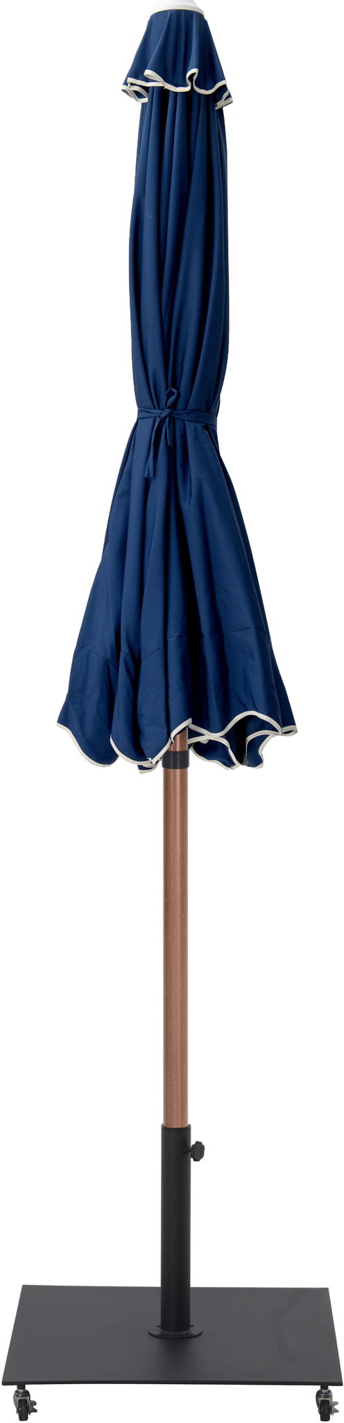 Amalfi - Aluminum Patio Umbrella - Black Base / Light Brown Pole