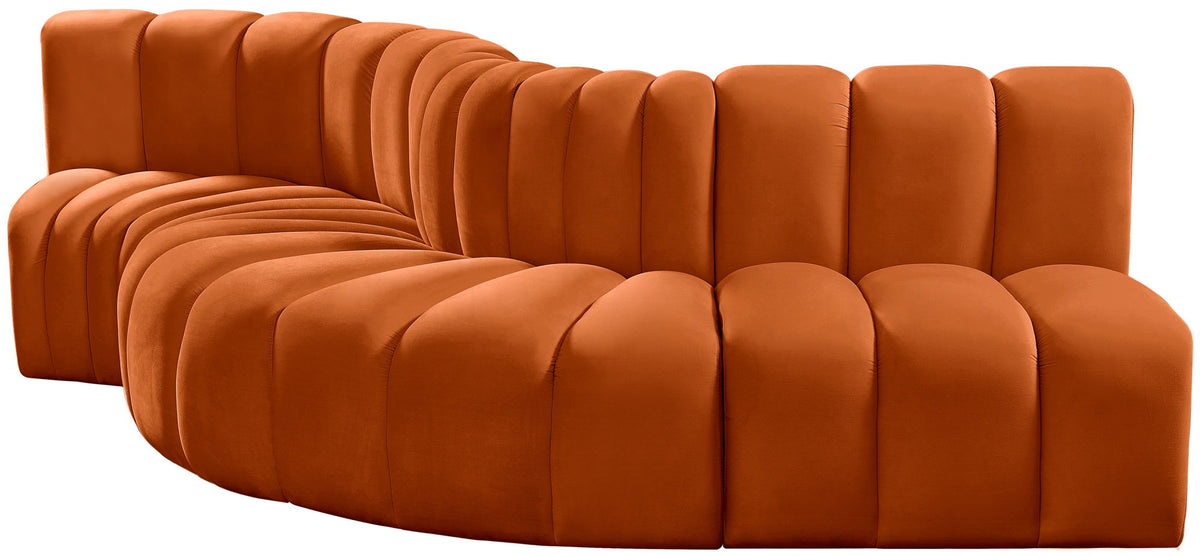 Arc - Velvet 5 Piece Modular Sofa