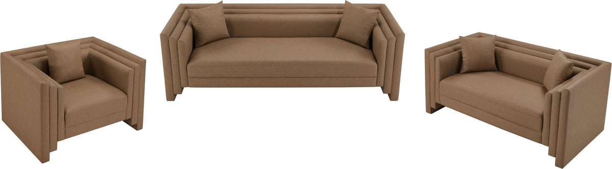 Everett - Vegan Leather Upholstered Sofa