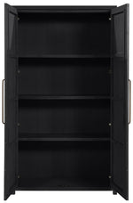 Vana - Solid Wood, Oak Veneer And Stainless Steel Storage Cabinet