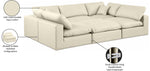 Comfy - 6 Piece Faux Leather Sectional