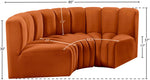 Arc - Velvet 3 Piece Modular U-Shaped Sofa