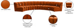 Infinity - 5 Piece Velvet Modular Sectional