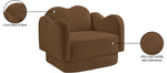 Bloom - Velvet Chair - Saddle