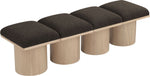 Pavilion - 4 Piece Modular Bench With Natural Base