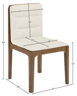 Ellis - Vegan Leather Upholstered Dining Chair (Set of 2) - Brown Base