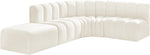 Arc - Velvet 5 Piece Corner Modular Sofa